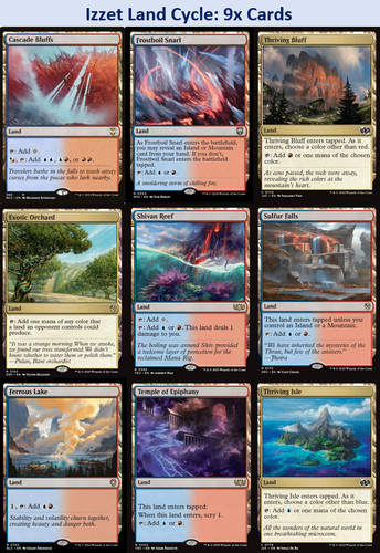 Izzet land cycle lot 9x - cycle-,